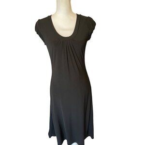Calvin Klein Dress Size 2 Black A-Line Lined Stretchy Cap Sleeves